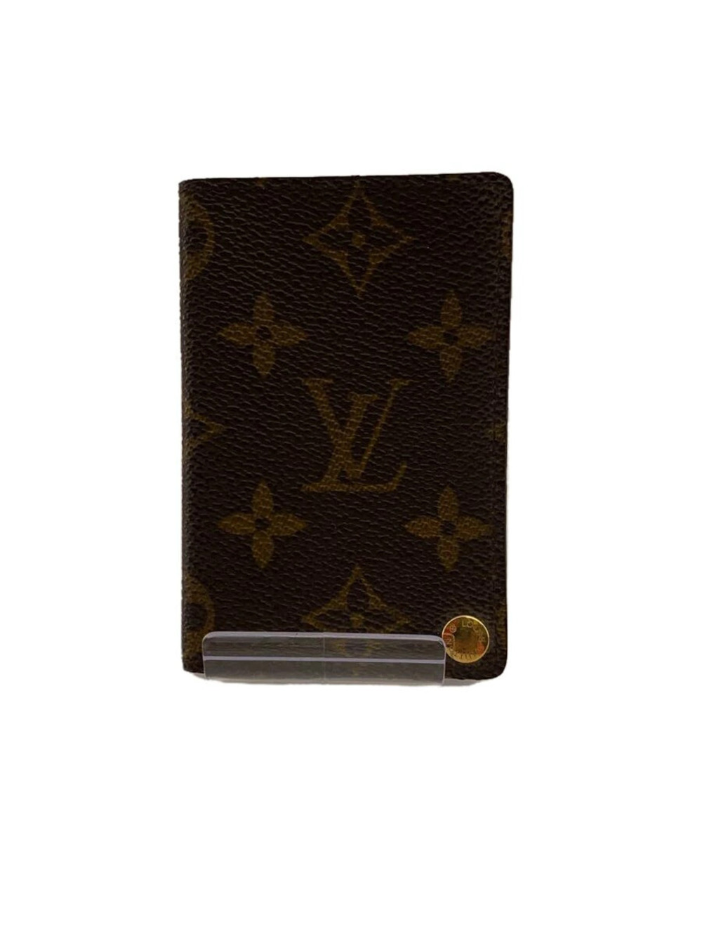 LOUIS VUITTON Porte Wallet Cartes Credit Pression Monogram Canvas Brown